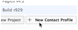 The new Create Profile button in static collections